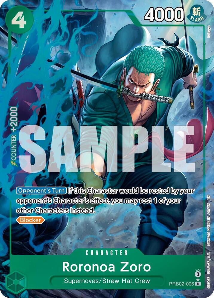 Roronoa Zoro PRB02 006 (Alternate Art) Premium Booster The Best Vol. 2