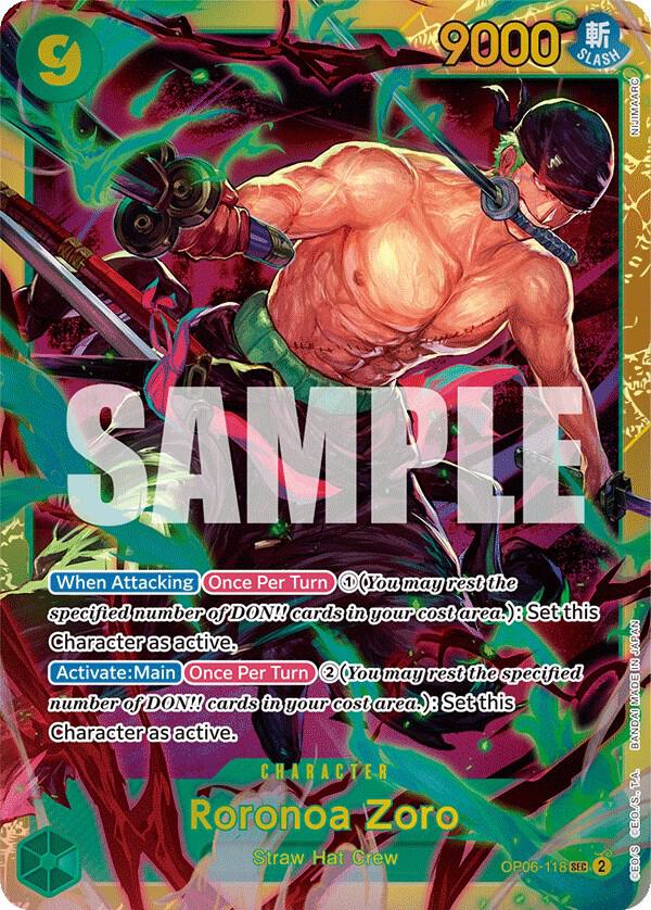Roronoa Zoro Wings of the Captain (OP06 118)
