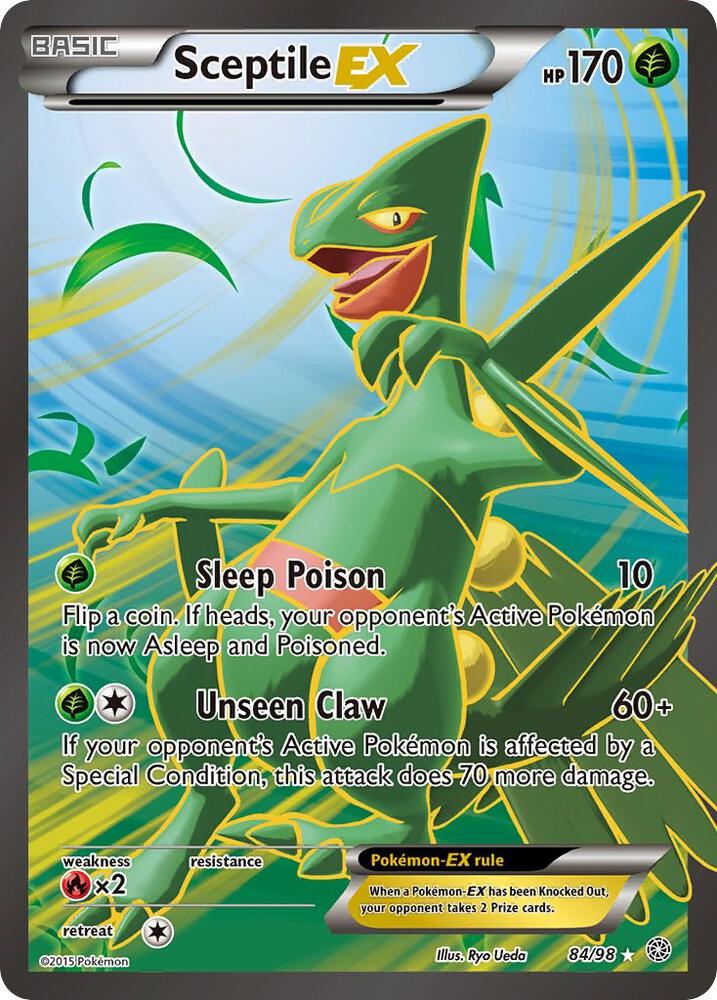 Sceptile EX (84 Full Art) XY Ancient Origins
