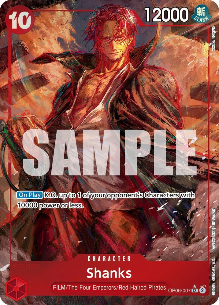 Shanks (Alternate Art) Wings of the Captain (OP06 007)