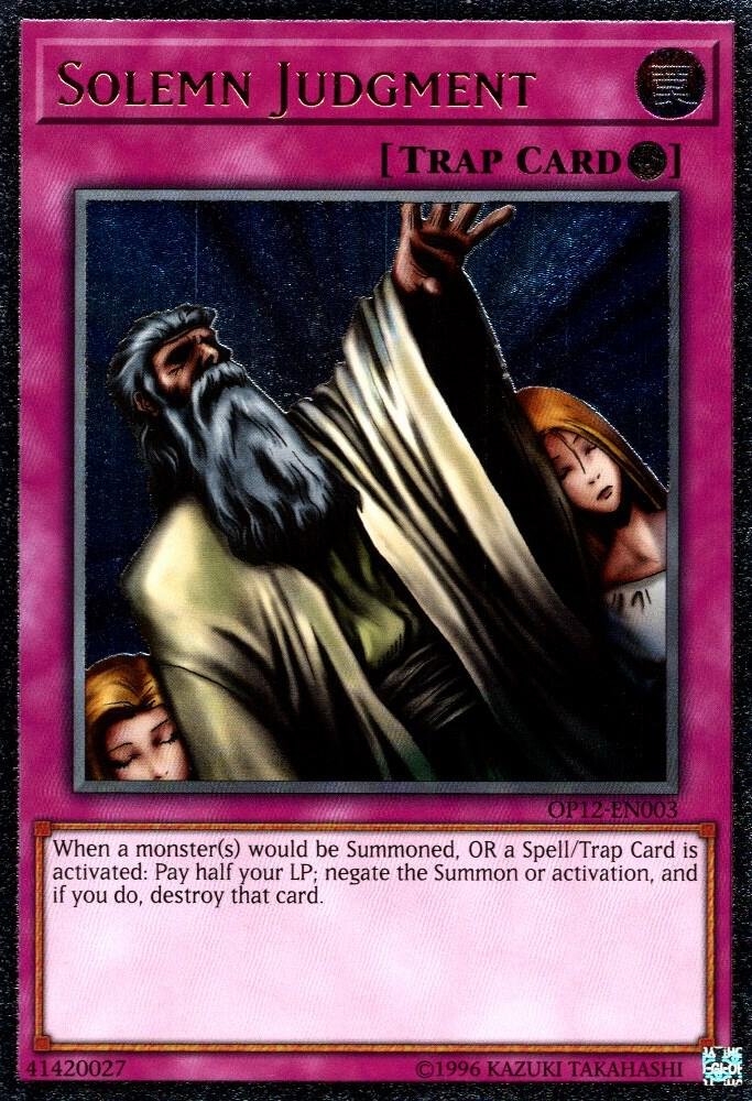 Solemn Judgment Yu Gi Oh