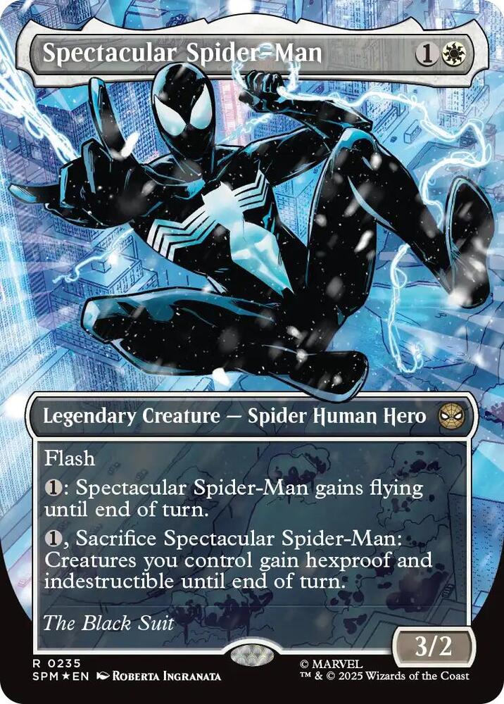 Spectacular Spider Man (0235) (Borderless) (Textured Foil)