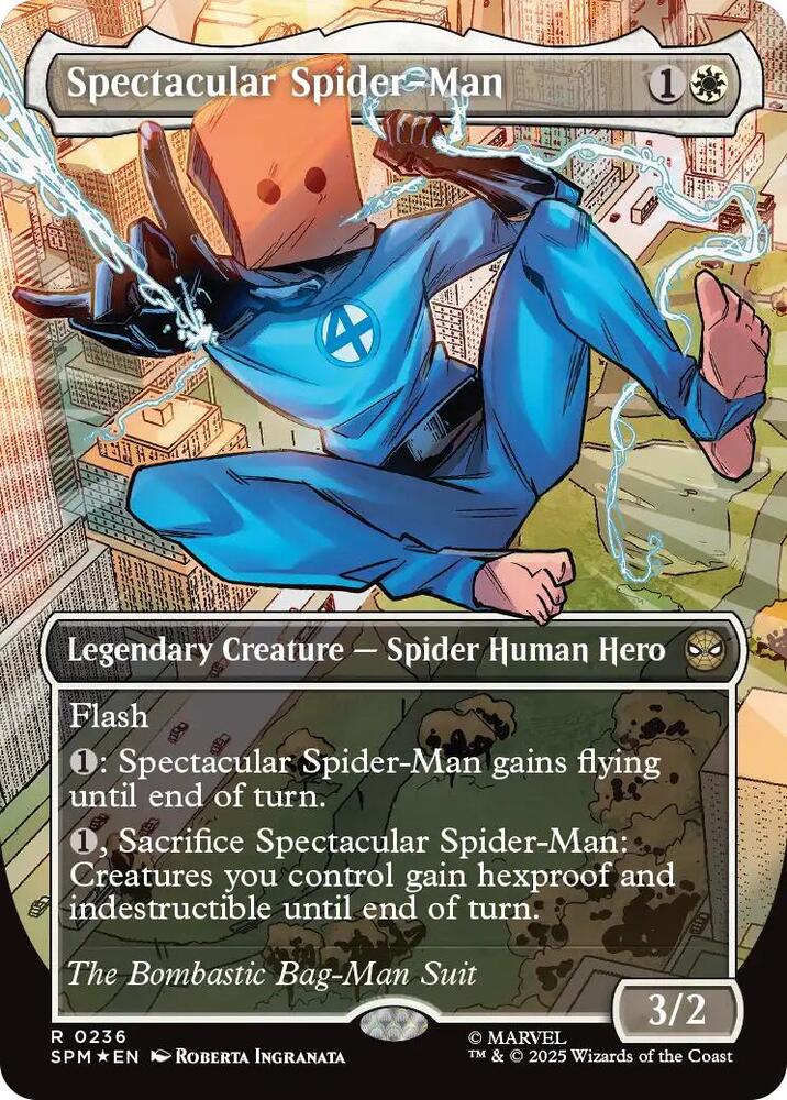 Spectacular Spider Man (0236) (Borderless) (Textured Foil) Marvel's Spider Man