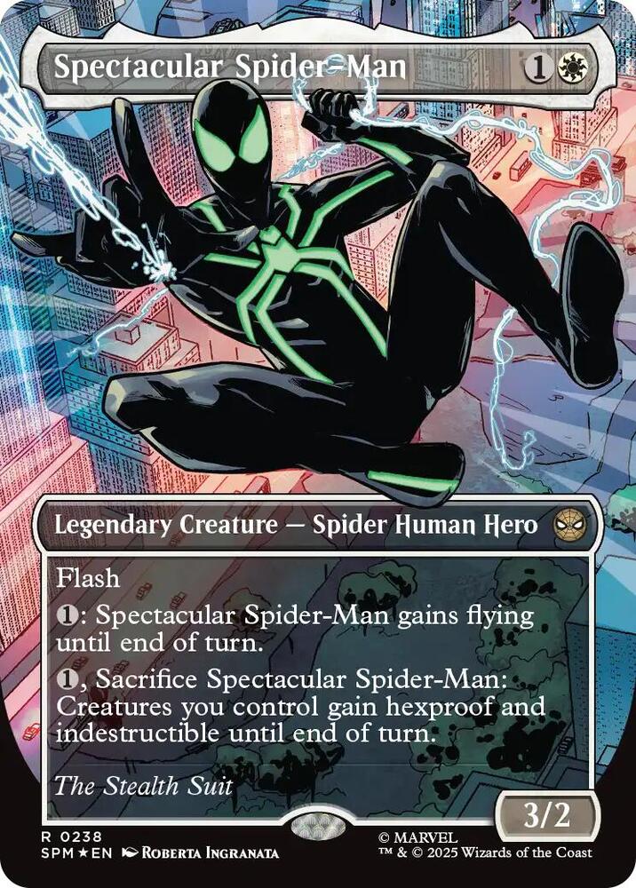 Spectacular Spider Man (0238) (Borderless) (Textured Foil) Marvel's Spider Man