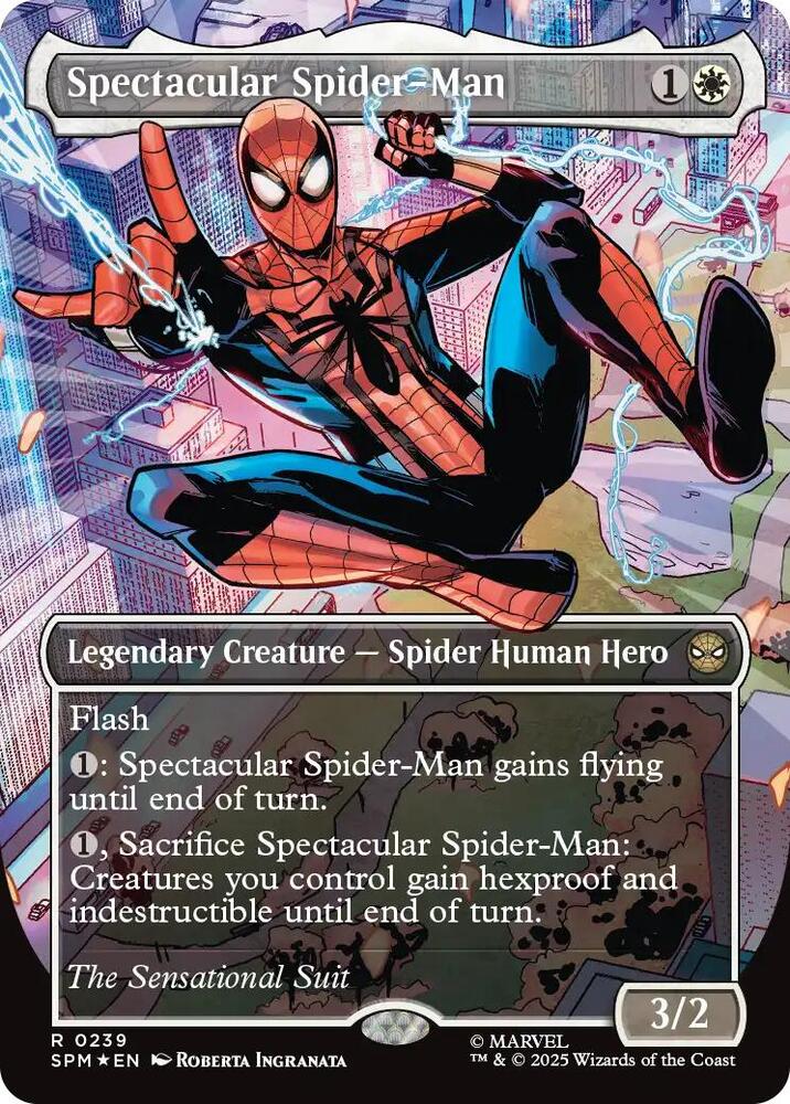 Spectacular Spider Man (0239) (Borderless) (Textured Foil) Marvel's Spider Man