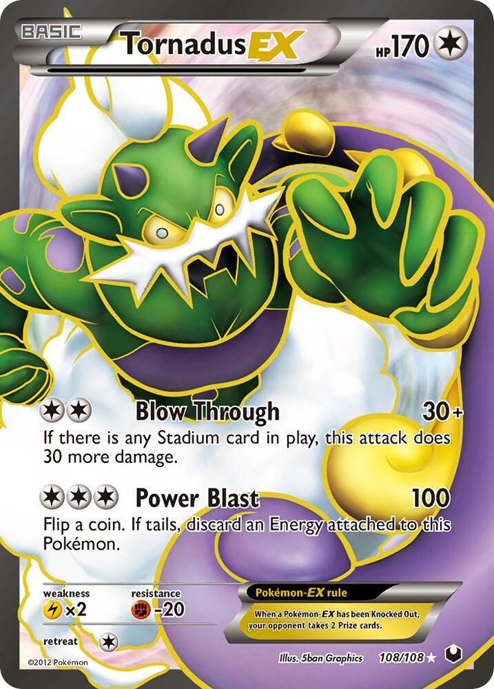 Tornadus EX (108 Full Art) Dark Explorers