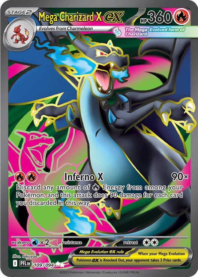 Mega Charizard X ex 109 ME02 Phantasmal Flames