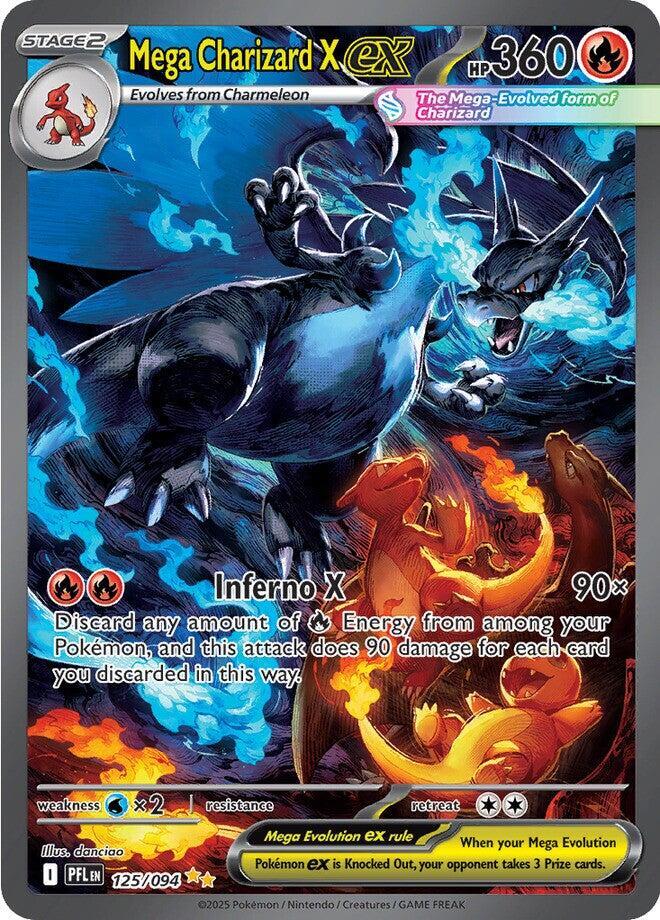 Mega Charizard X ex 125 ME02 Phantasmal Flames