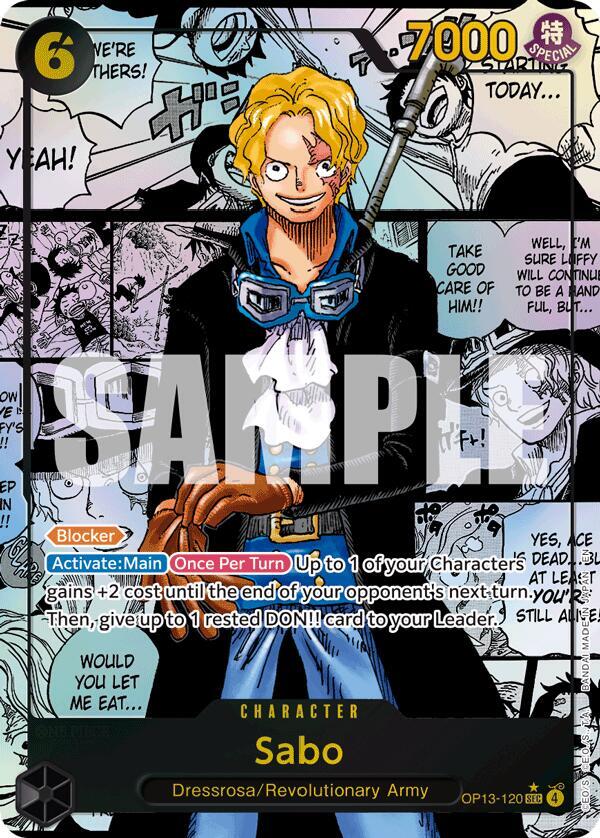 Sabo (120) (Super Alternate Art) Carrying On His Will (OP13)
