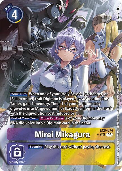 Mirei Mikagura (Alternate Art) #EX6 074 SCR Infernal Ascension