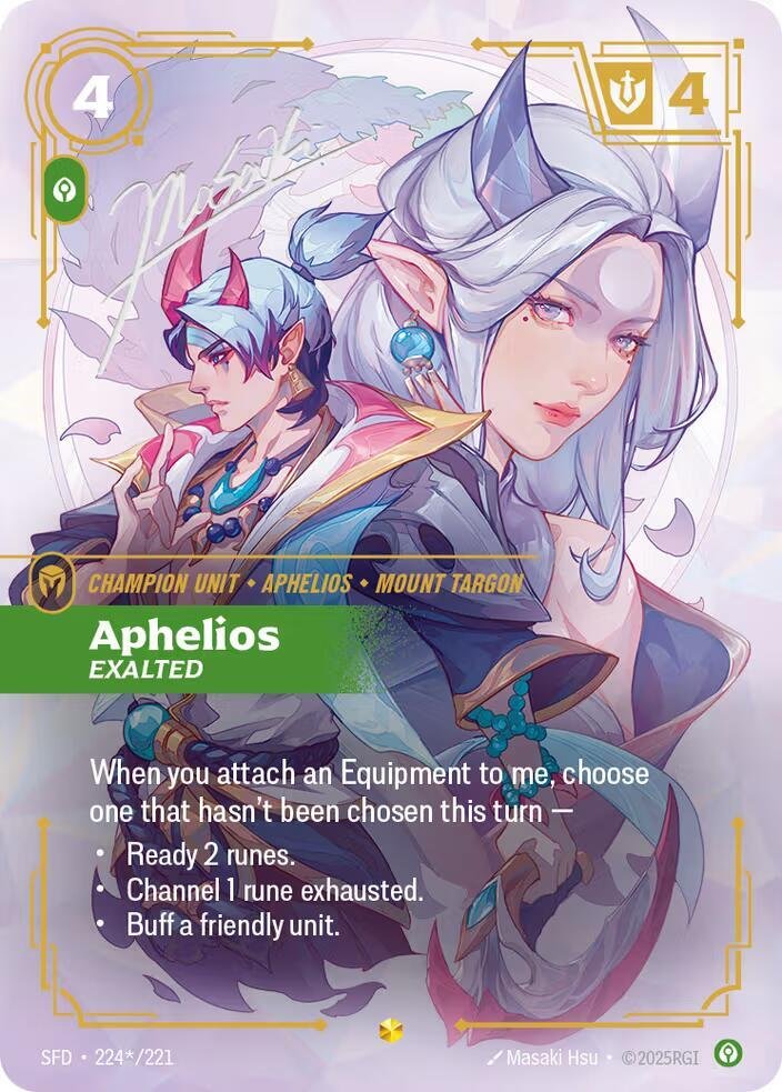Aphelios Exalted (Signature) Spiritforged (SPF)