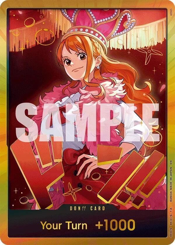 DON!! Card (Nami) (Gold) Extra Booster One Piece Heroines Edition (EB 03)