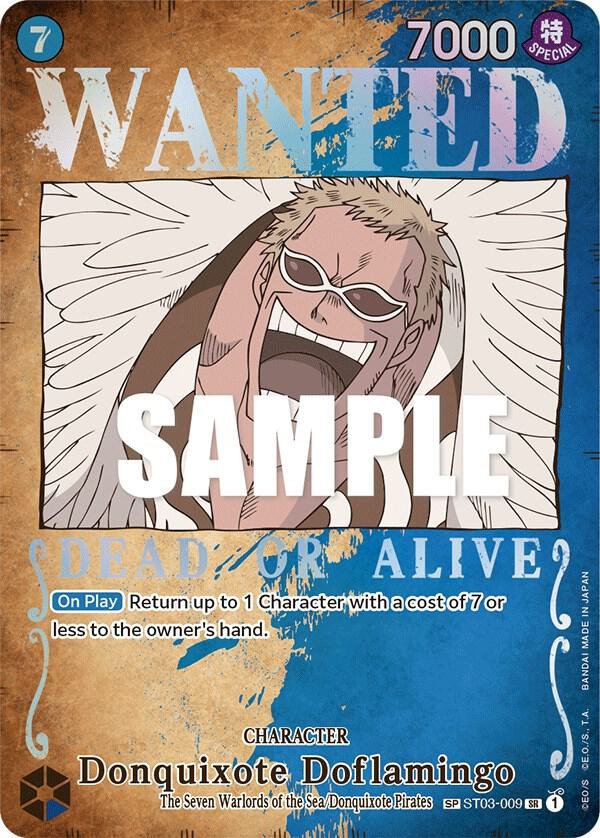 Donquixote Doflamingo (Wanted Poster) Pillars of Strength (OP03)