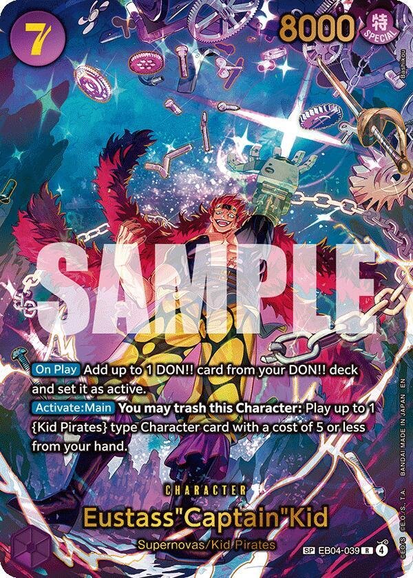 Eustass Captain Kid EB04 039 (SP) The Azure Sea's Seven (OP14)