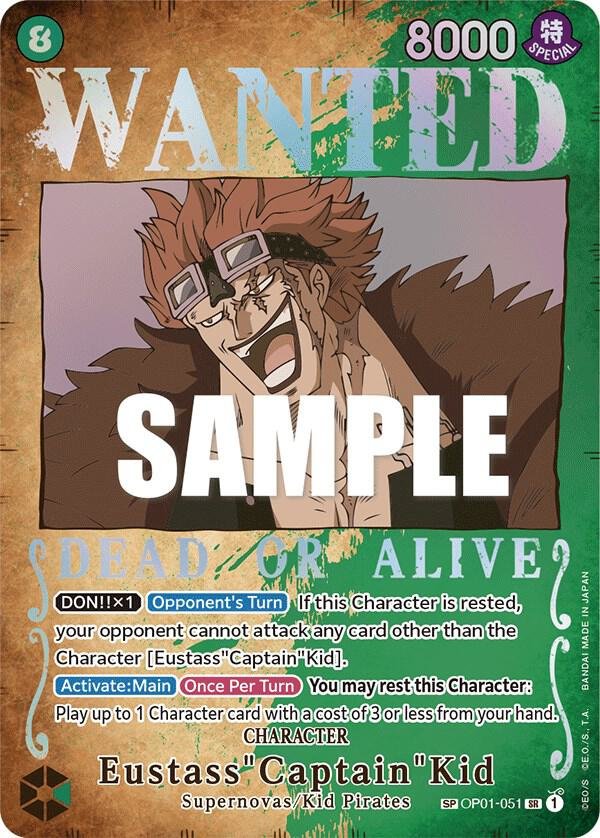 Eustass Captain Kid (Wanted Poster) Pillars of Strength (OP03)