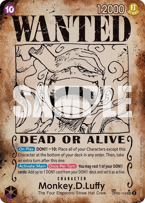 Monkey.D.Luffy (Wanted Poster) Emperors in the New World (OP09)