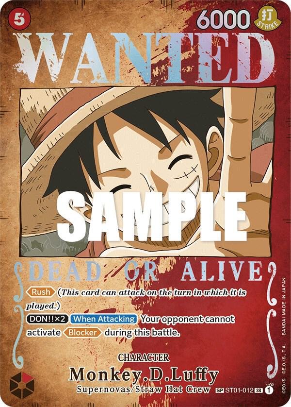 Monkey.D.Luffy (Wanted Poster) Pillars of Strength (OP03)