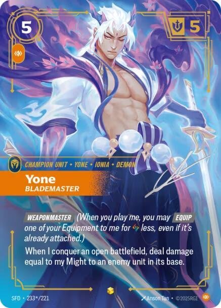 Yone Blademaster (Signature) Spiritforged (SPF)