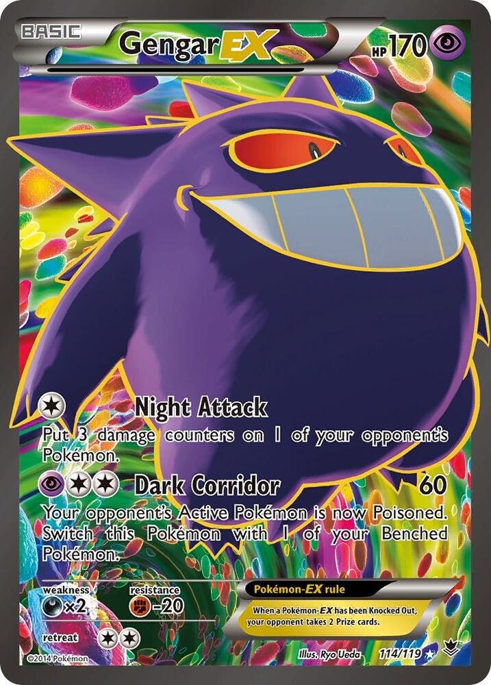 Gengar EX (114 Full Art) XY Phantom Forces