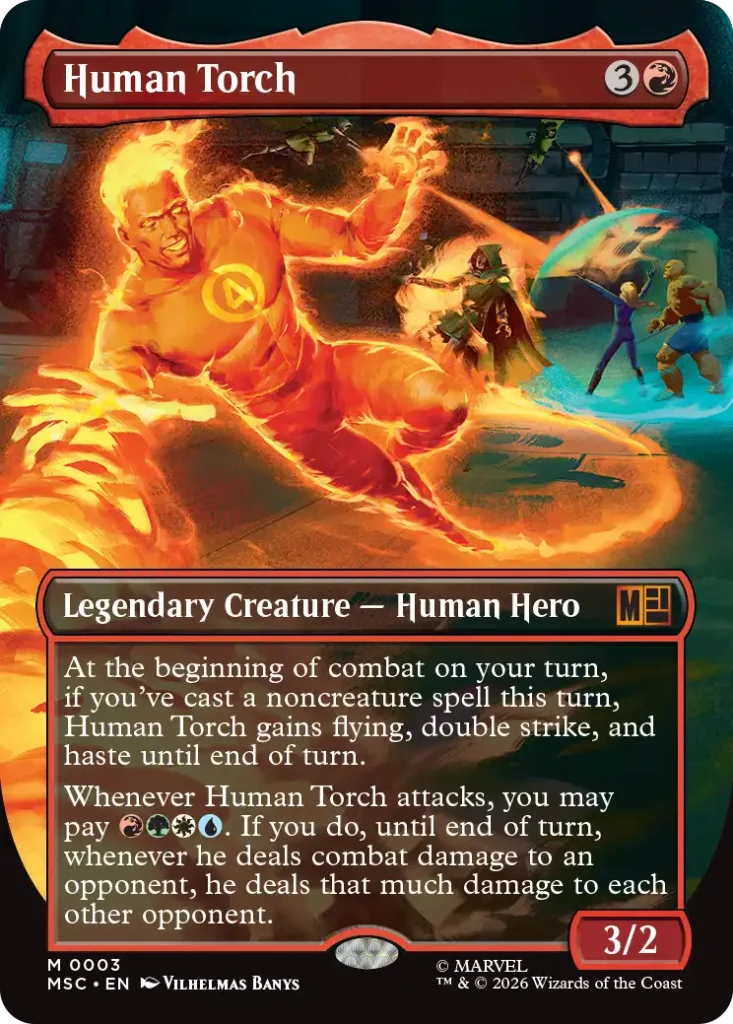 MTG Marvel Super Heroes Human Torch