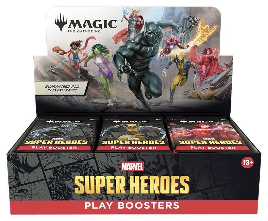 MTG Marvel Super Heroes Play Booster Display