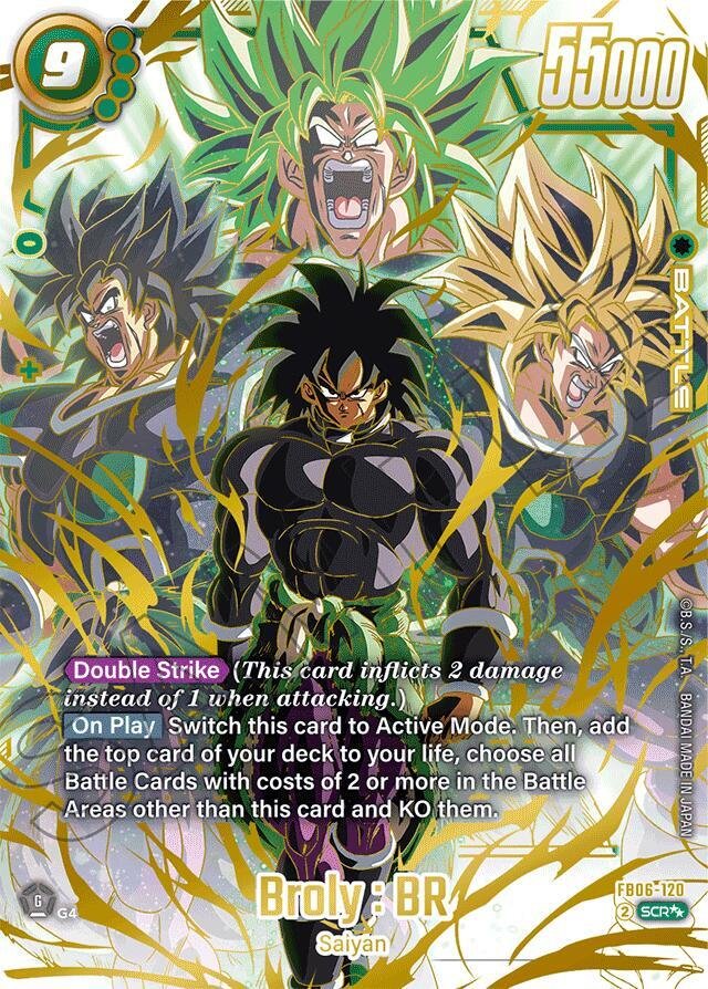 Broly BR FB06 120 (Super Alternate Art) Rivals Clash