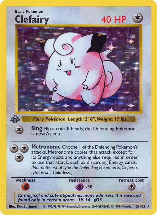 Clefairy 005 Base Set (Shadowless)