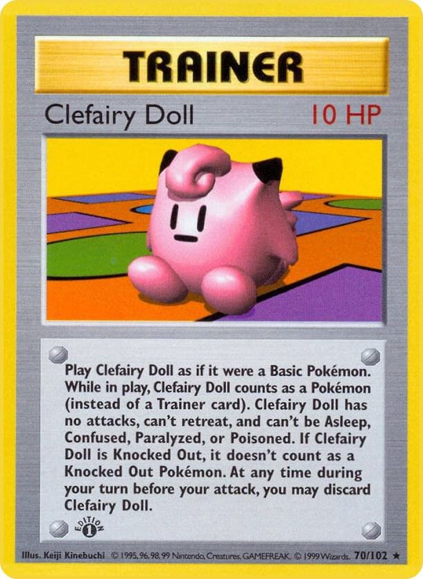 Clefairy Doll 070 Base Set (Shadowless)