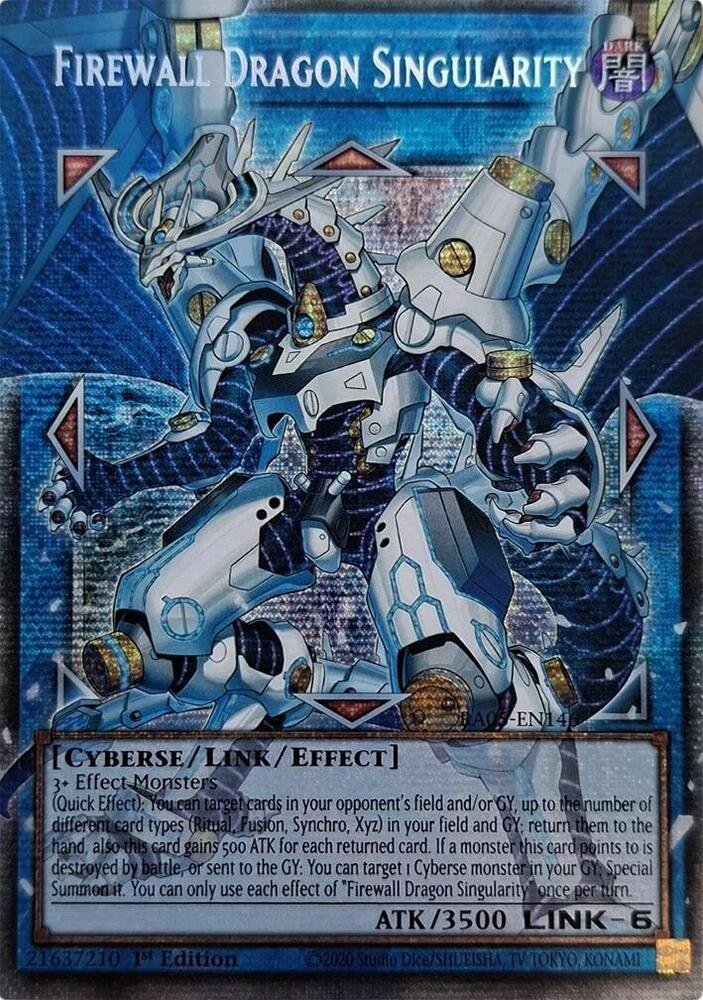 Firewall Dragon Singularity (Starlight Rare) Rarity Collection 5 (RA05)