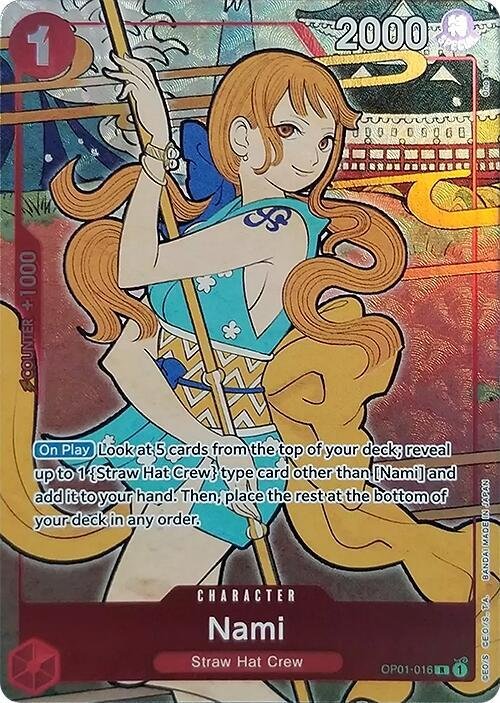 Nami OP01 016 English Version 1st Anniversary Set