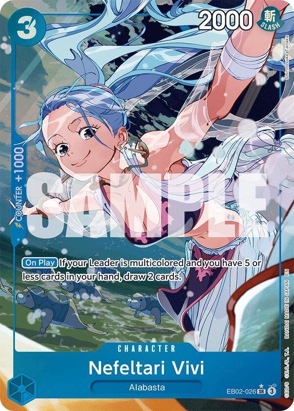 Nefeltari Vivi EB02 026 (Alternate Art) Extra Booster Anime 25th Collection