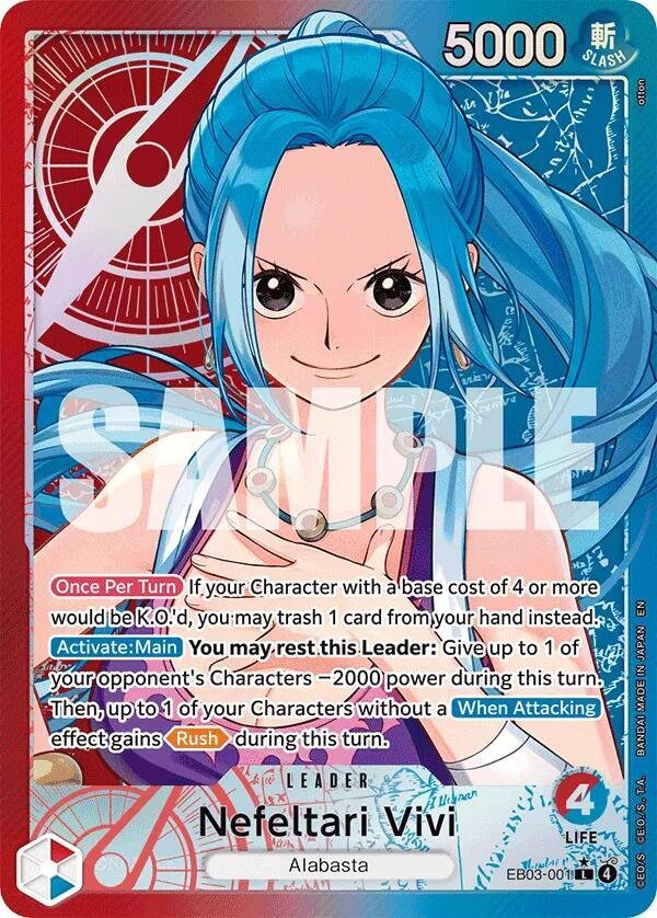 Nefeltari Vivi EB03 001 (Alternate Art) Extra Booster One Piece Heroines Edition