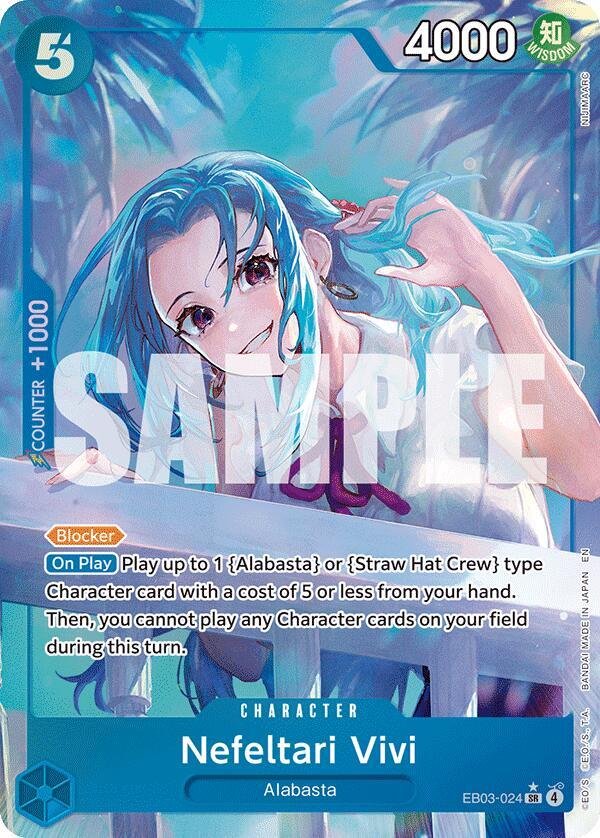 Nefeltari Vivi EB03 024 (Alternate Art) Extra Booster One Piece Heroines Edition