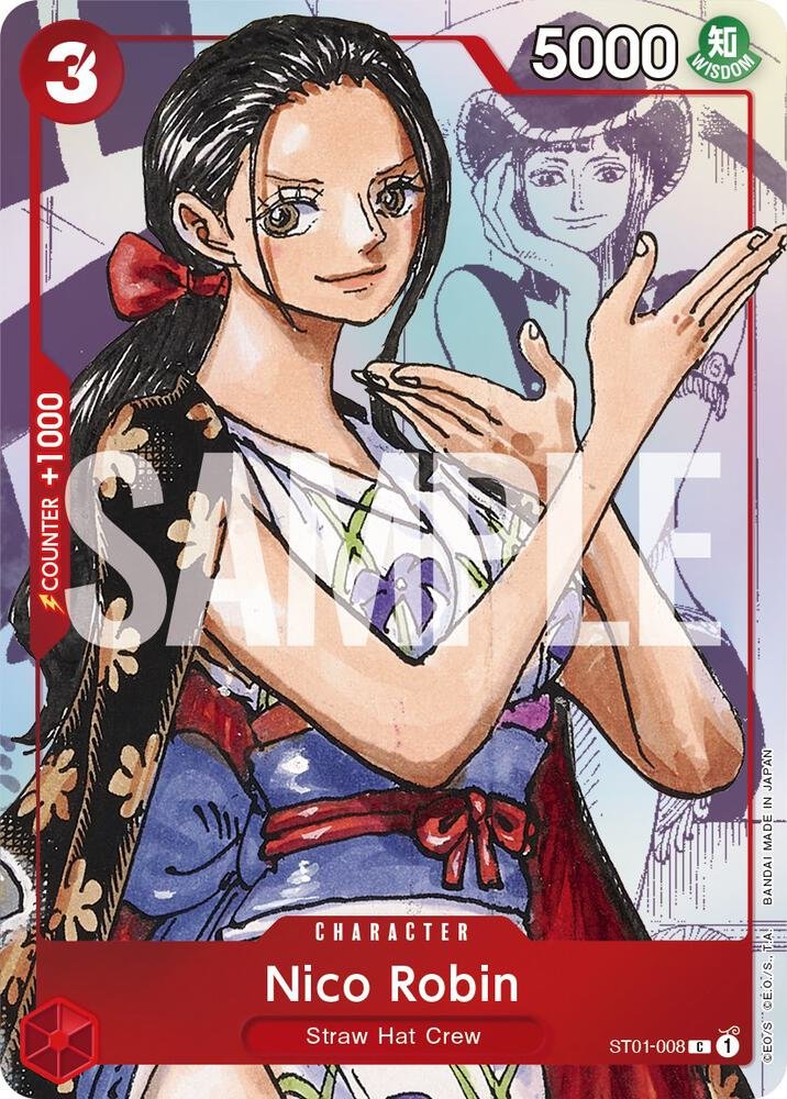 Nico Robin ST01 008 Alternate Art One Piece Promo
