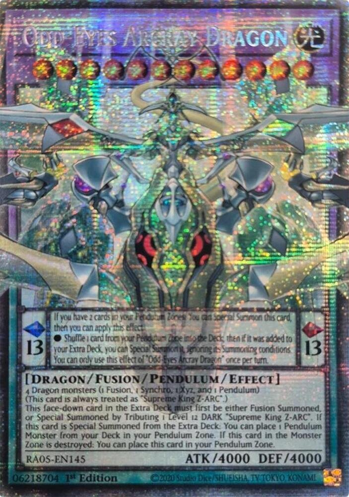 Odd Eyes Arcray Dragon (Starlight Rare) Rarity Collection 5 (RA05)