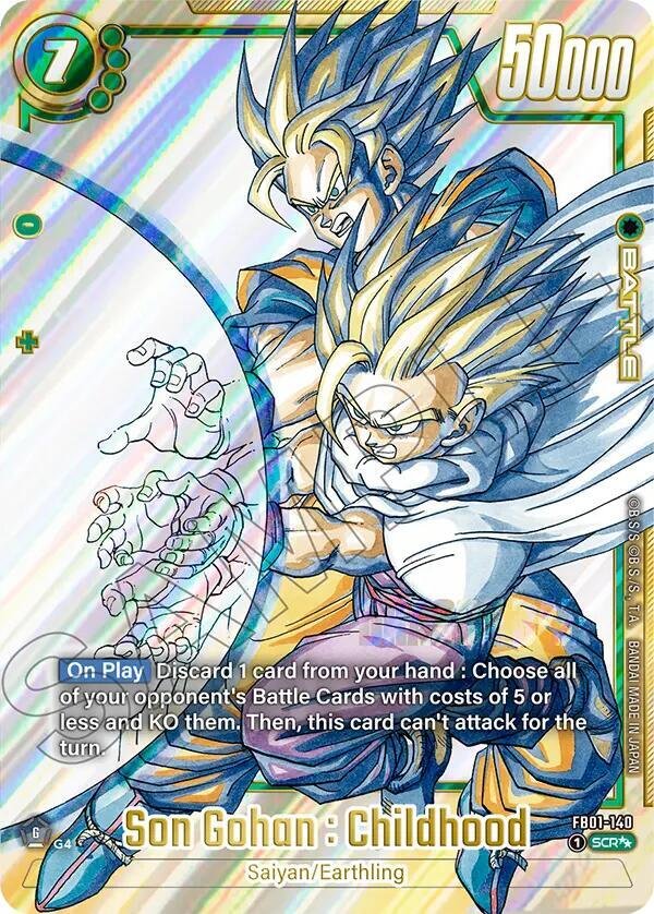 Son Gohan Childhood FB01 140 Manga Booster 02
