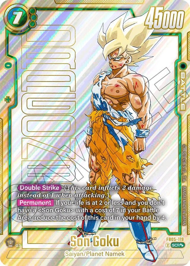 Son Goku FB05 119 (Super Alternate Art) Manga Booster 01