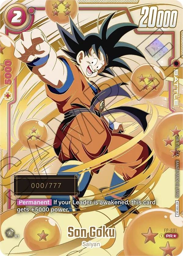 Son Goku FP 001 (Serial Numbered) Fusion World Promo