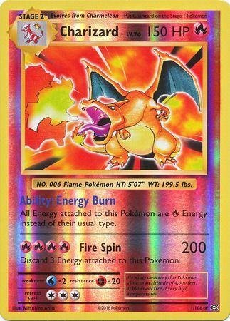 XY Evolutions Charizard 11 (Reverse Holo)