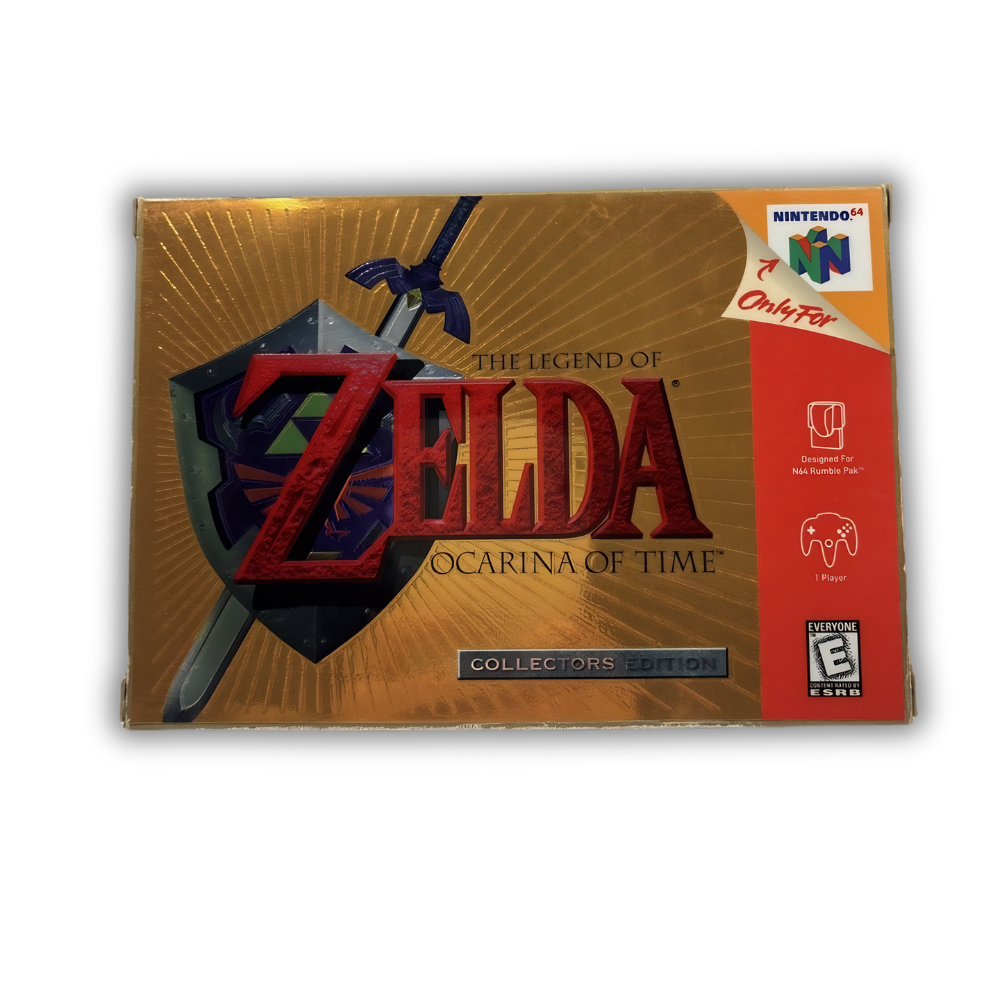 Zelda Ocarina of Time Gold Collector’s Edition (N64)