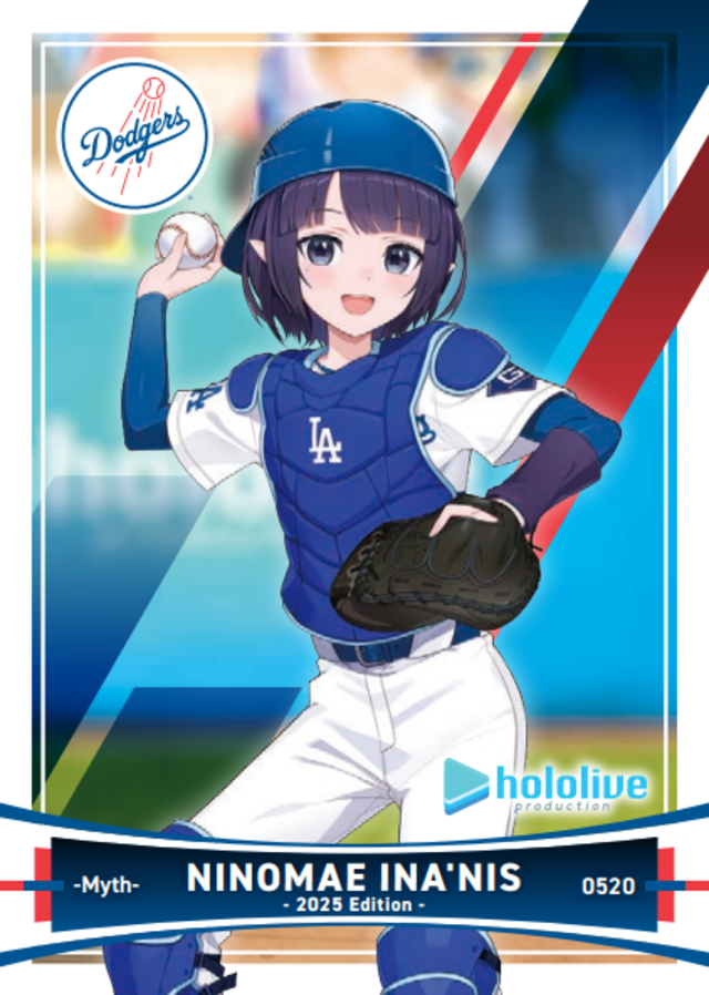 2025 Dodgers X Hololive Collaboration Hololive Night Ninomae Ina'Nis