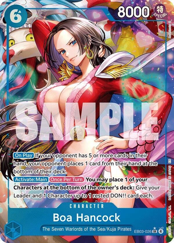 Boa Hancock (Alternate Art) 026 Extra Booster One Piece Heroines Edition