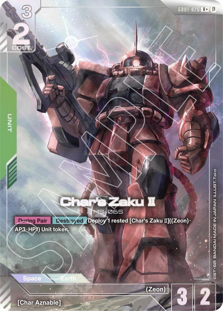 Char's Zaku II (R+) GD01 026 Edition Beta