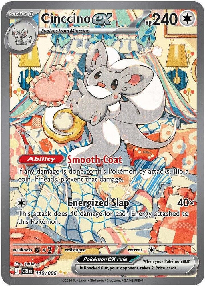 Cinccino ex 119 Chaos Rising