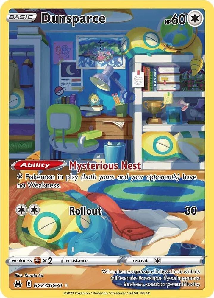 Dunsparce GG23 Crown Zenith Galarian Gallery
