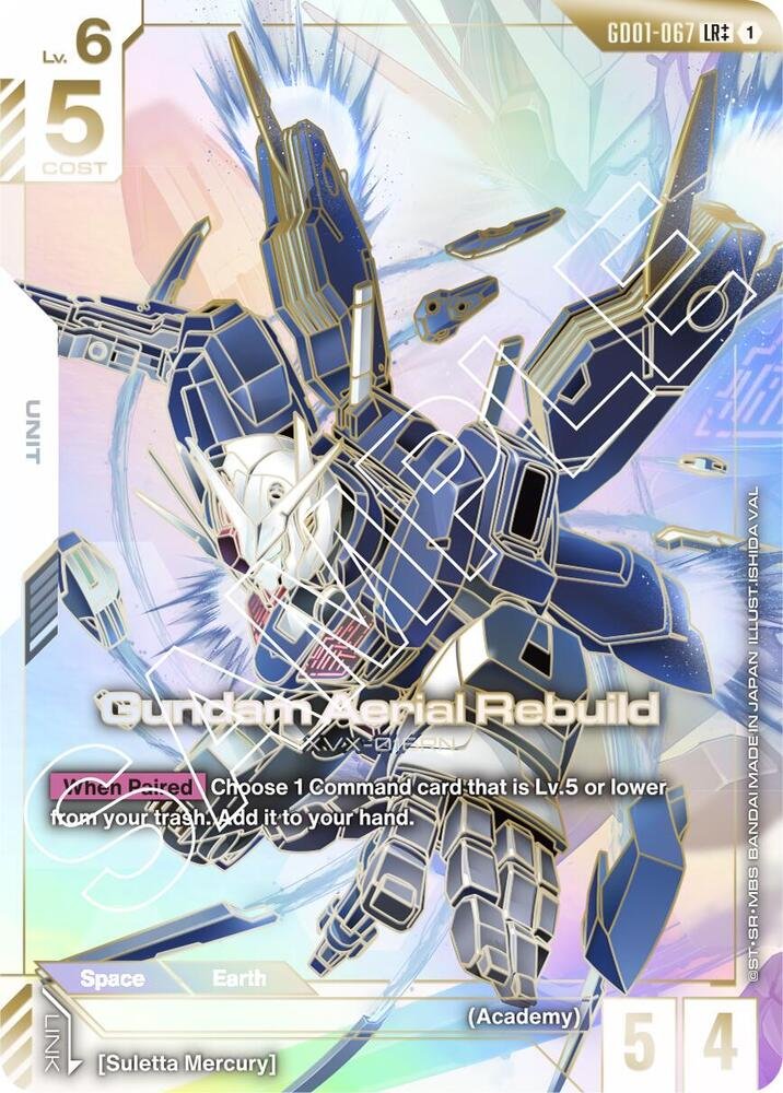 Gundam Aerial Rebuild (LR++) GD01 067 Newtype Rising
