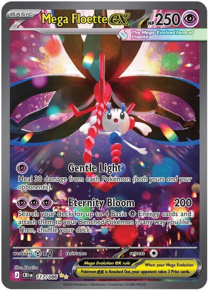 Mega Floette ex 117 Chaos Rising