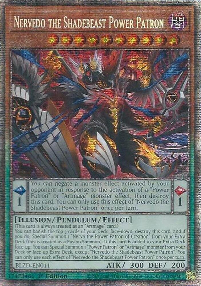 Nervedo the Shadebeast Power Patron (Starlight Rare) Blazing Dominion