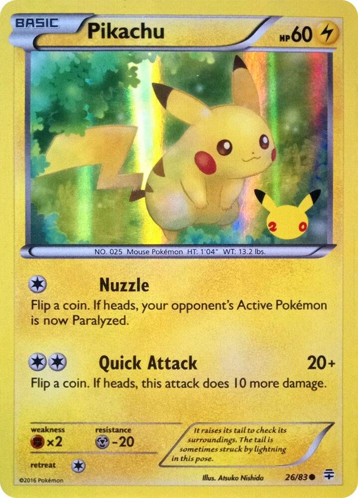 Pikachu 26 (20th Anniversary)
