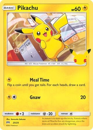 Pikachu McDonald's 25th Anniversary Promo
